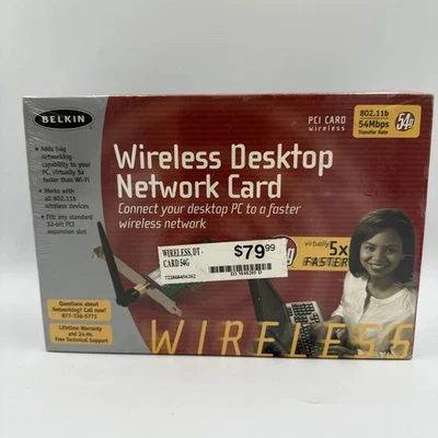 Belkin Wireless Desktop Network PCI Card, 802.11g 54 Mbps - Image 1 of 4