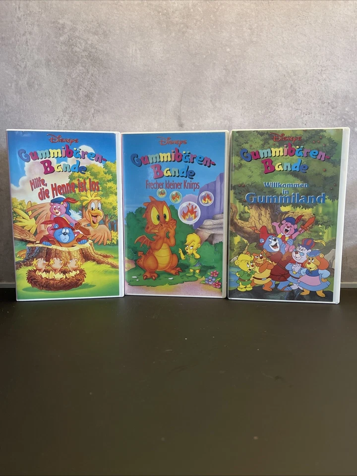 Disneys Gummibärenbande Willkommen im Gummiland, Knirps , Die Henne Set VHS - Bild 1 von 3