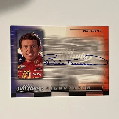 Bill Elliott 2000 Maxx Maxximum Upper Deck Autograph Auto - Image 1 of 2