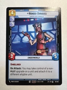 Star Wars Unlimited JTL Hondo Ohnaka Superfluous Swindler 56/262 (¡Legendario!) - Imagen 1 de 2