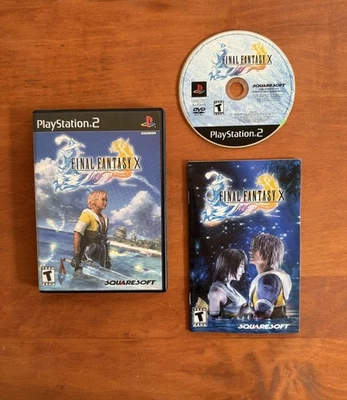 Final Fantasy X 10 (Playstation 2, PS2) MINT Black Label CIB Complete w/ Reg - Image 1 of 4