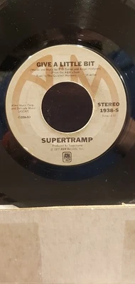 SUPERTRAMP 7" 45 RPM "Give a Little Bit" & "Downstream" VG+ condition - Image 1 of 2