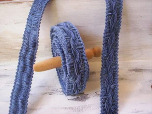 Vintage trim/braid tirm/Blue trim/Conso trim/Acetate,cotton and polyester trim - Picture 1 of 2