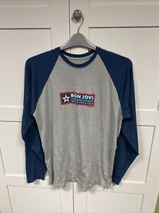 Bon Jovi official 2001 Tour Baseball t shirt - retro vintage - Size L