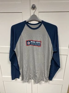 Bon Jovi official 2001 Tour Baseball t shirt - retro vintage - Size L - Picture 1 of 4