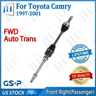 Eje delantero derecho original CV para Toyota Sienna Camry Avalon Solara 1997-2003 tracción delantera Foto 1 de 4