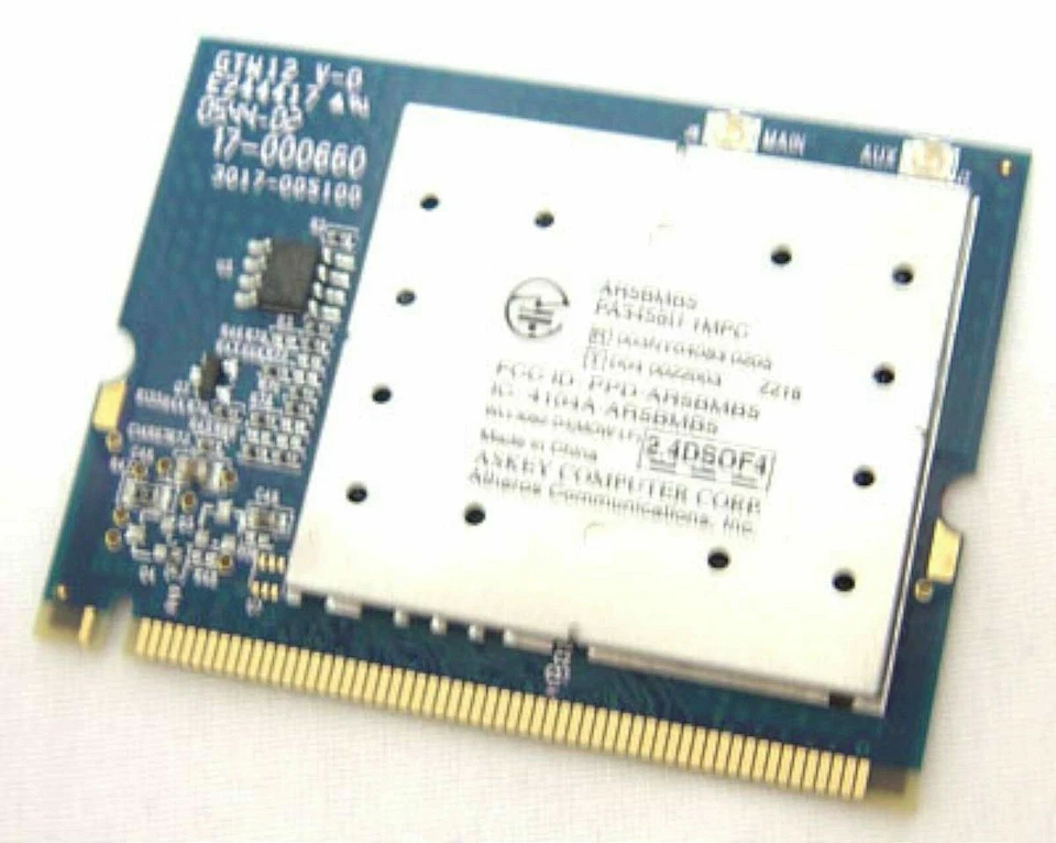 Toshiba Satellite A105 M45 Laptop WiFi WIRELESS CARD V000055050 PA3458U-1MPC OEM - Image 1 of 1