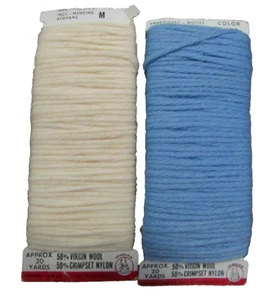 Spinnerin 50 % Wolle/50 % Nylongarn zum Sticken Ausbessern blau/weiß Menge 6 - Bild 1 von 7