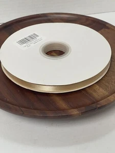 3/8" x 100 Yds Single Face Single Side Satin Polyester Ribbon Weddings Or Crafts - Picture 1 of 4