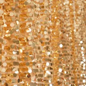 GOLD Big Payette Sequined BACKDROP 20x10 ft Wedding Photo Prop Party WHOLESALE - Picture 1 of 8