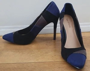CALL IT SPRING Multi-coloured Tishman Striped Court Shoes High Heels Size 6 39 - Picture 1 of 8