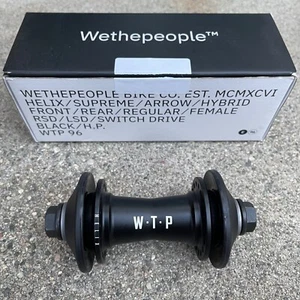 WE THE PEOPLE HELIX FRONT HUB BLACK BMX BIKE HUBS FIT CULT SHADOW PRIMO KINK BSD - Picture 1 of 3
