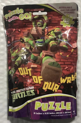 Rompecabezas de 48 piezas Teenage Mutant Ninja Turtles TMNT ¡Fuera de nuestro camino! NUEVO Foto 1 de 2