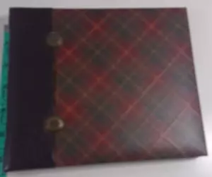 K & Company plaid Post Bound 7.5 x 6.5 50 pages Memory Photo Book Album - Picture 1 of 3