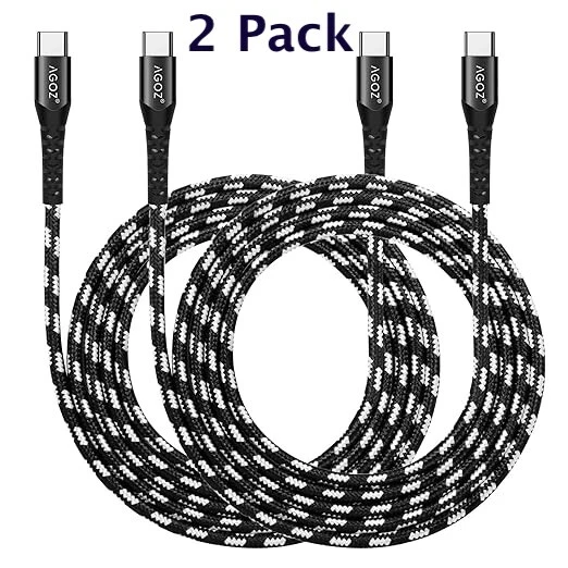 2Pack USB C to USB C Cable Fast Charger for Samsung Galaxy S25 S24 S23 S22 A54 - Image 1 of 4