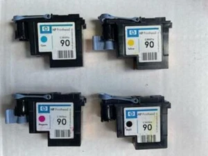 9 Virgin original komplett gebrauchte HP 90 Druckköpfe zum Aufbereiten - Bild 1 von 1