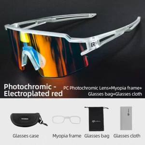 ROCKBROS Cycling Glasses Photochromic & Polarized Sports Protection Sunglasses - Picture 1 of 12
