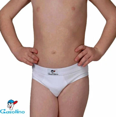 6 Gasolino Emy Kids' Cotton Stretch Slips With Internal Elastic Art U801 - Image 1 of 3