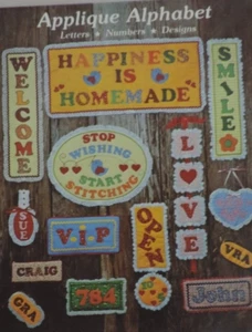 The Gingham Goose Pattern Applique Letters Numbers - Picture 1 of 3