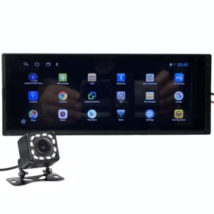 Single 1 Din Car Radio 6.9" Stereo Bluetooth GPS WiFi Touch Screen 1+16G Mirror - Picture 1 of 19