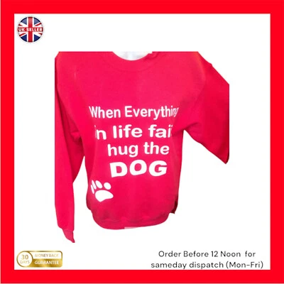 Novelty Printed Hug the Dog Sweatshirt Gift - Image 1 of 4