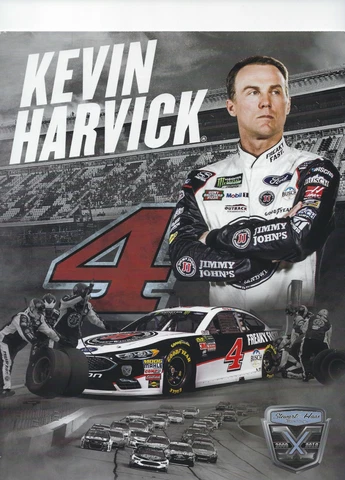 2018 Kevin Harvick NASCAR Jimmy John's MENCS  Postcard SHR Cover