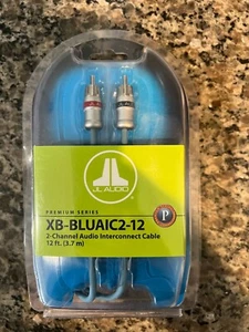 Cable de interconexión de audio amplificador de 2 canales 12 pies JL AUDIO XB-BLUAIC2-12 RCA NUEVO - Imagen 1 de 7