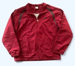 NIKE Red and Black Windbreaker Zip Up Jacket Men's Size XL - Picture 1 of 9
