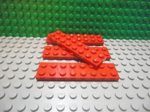 Lego 4 Red 2x8 base plate NEW - Picture 1 of 1