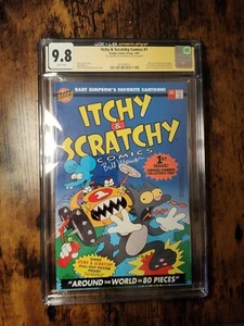1993 Itchy & Scratchy Comics #1 Cgc 9.8 Signed By Bill Morrison - Picture 1 of 4