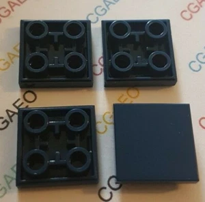 4 x Lego 11203 Tile, Modified 2 x 2 Inverted DARK BLUE - Imagen 1 de 1