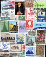 Islanda - Iceland Collezione Di 25 A 800 Francobolli Diversi