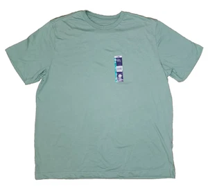 NEW George Men Crew Neck Short Sleeve Moisture Wicking Green T-Shirt Size XL - Picture 1 of 5