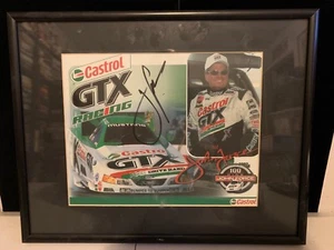 John Force Autographed Castrol GTX Racing 8 x 10 - Picture 1 of 2