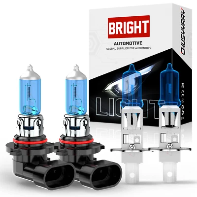 For Nissan 240SX LE SE Coupe 2.4L 1997-1998 4x Halógeno faro Hi/lo haz bombillas — 第 1/4 张图片