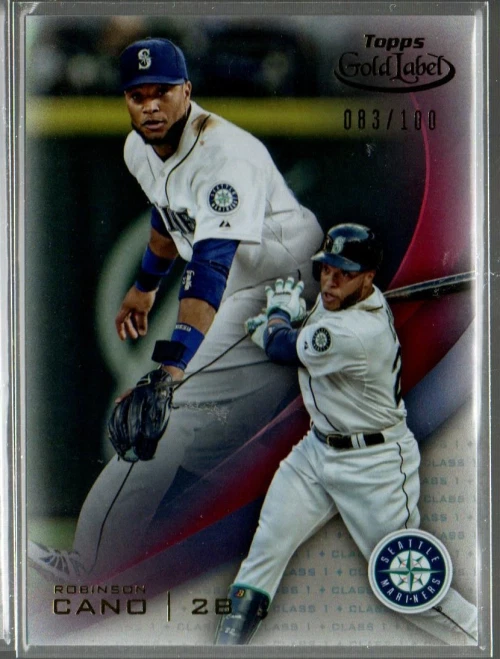 2016 Topps Gold Label Class 1 Red Robinson Cano /100 - Image 1 of 1