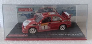 Coche de rally IXO Altaya Champion Mitsubishi Lancer EVO VI Makinen/Mannisenmaki 1999 - Imagen 1 de 6
