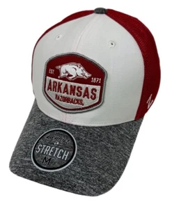 Zephyr NCAA Arkansas Razorbacks “Trey” Curved Bill Stretch Fit Hat BRAND NWT - Picture 1 of 6