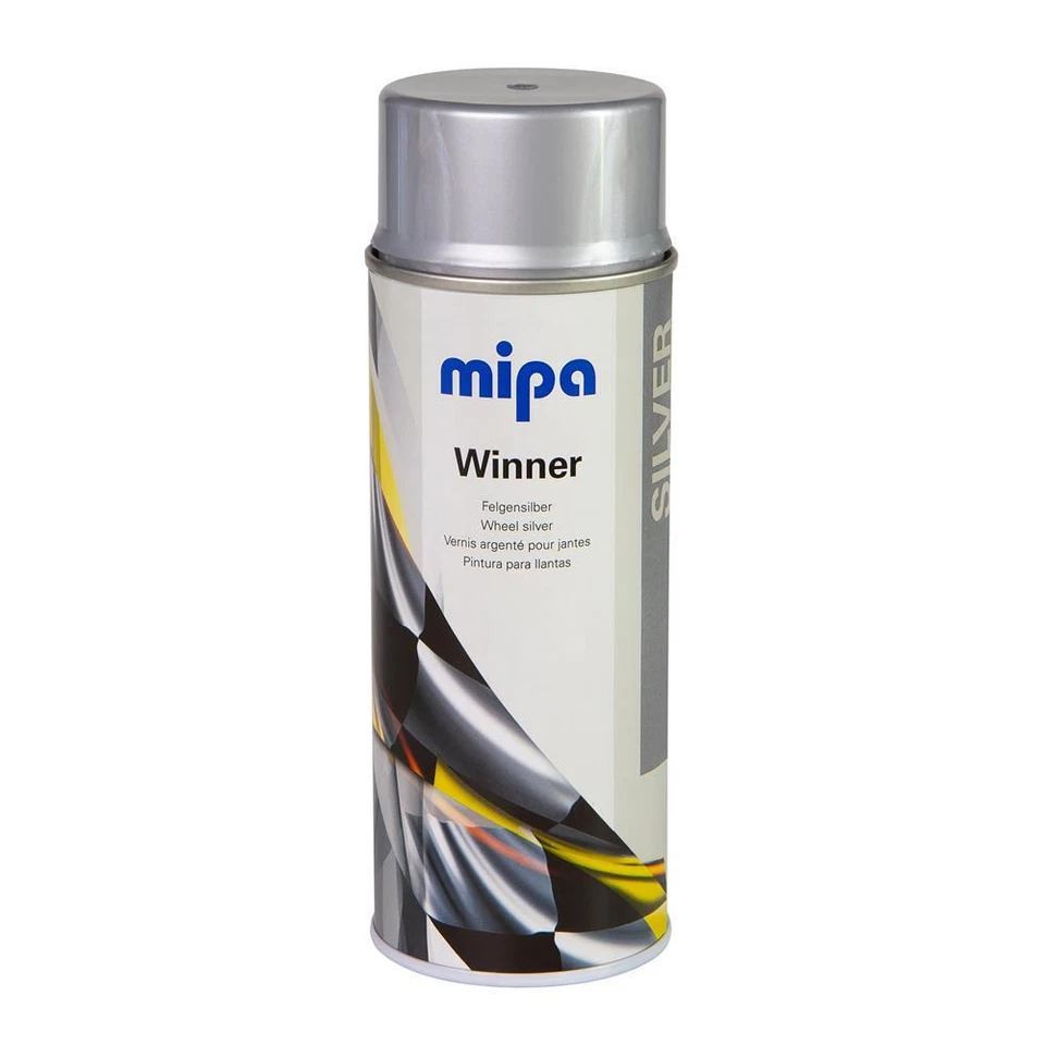 Felgensilber Spray Felgenlack Silberspray LACKSPRAY 6x400ml MIPA Winner 10 /l
