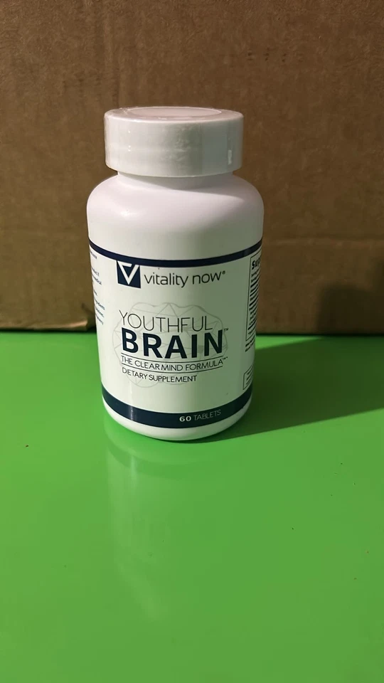 Vitality Now Youthful Brain The Clear Mind Formula 60 Tablets - New! Exp 08/27 - Image 1 of 2