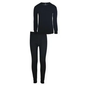 Athletic Works Black Boys Thermal Underwear Set 2-Piece New XS - Picture 1 of 1