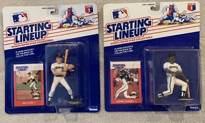 ⚾️Lot of 2: 1988 San Francis Giants Starting Lineup, WILL CLARK JEFFREY LEONARD - Image 1 of 4