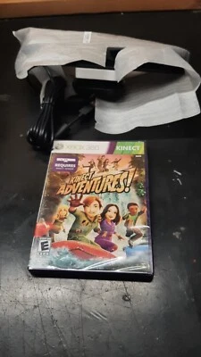 Microsoft Kinect Sensor Xbox 360 + Kinect Adventures Brand New Un-used  - Image 1 of 4