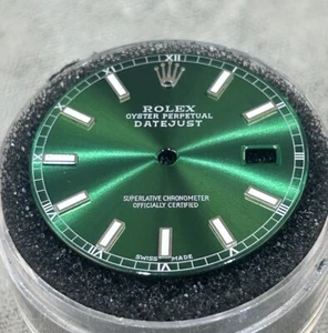 Rolex para hombre Datejust esfera marcador verde personalizada para modelos 116200 y 116234 - Imagen 1 de 5