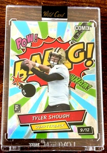 TYLER SHOUGH 2025 COMODÍN ¡BAANG! LASER ROOKIE # 09/12 NEW ORLEANS SAINTS - Imagen 1 de 3