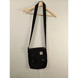 Carhartt Crossbody Snap Bag Black Utility Small Messenger Travel Purse #1641 - Picture 1 of 9