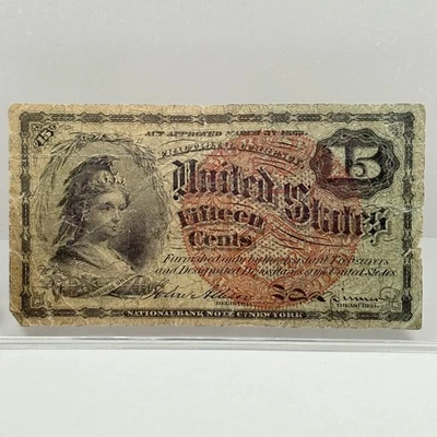 1863 4th Issue Fractional Currency 15 Cents - Very Good (VG) FR#1269 - 7883-PC - Image 1 of 4