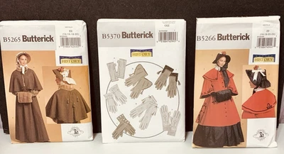 Butterick Historical Fashion Patterns Lot of #3 #5265,#5266,#5370 UNCUT - Image 1 of 4