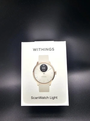Withings ScanWatch Light - Sleep Monitor Smart Watch, Sand, 37mm - Image 1 of 3
