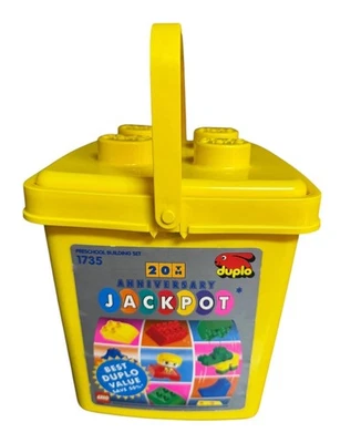 Vintage Duplo Preschool Legos #1735 20th Anniversary Jackpot - 46 Pieces - Image 1 of 4